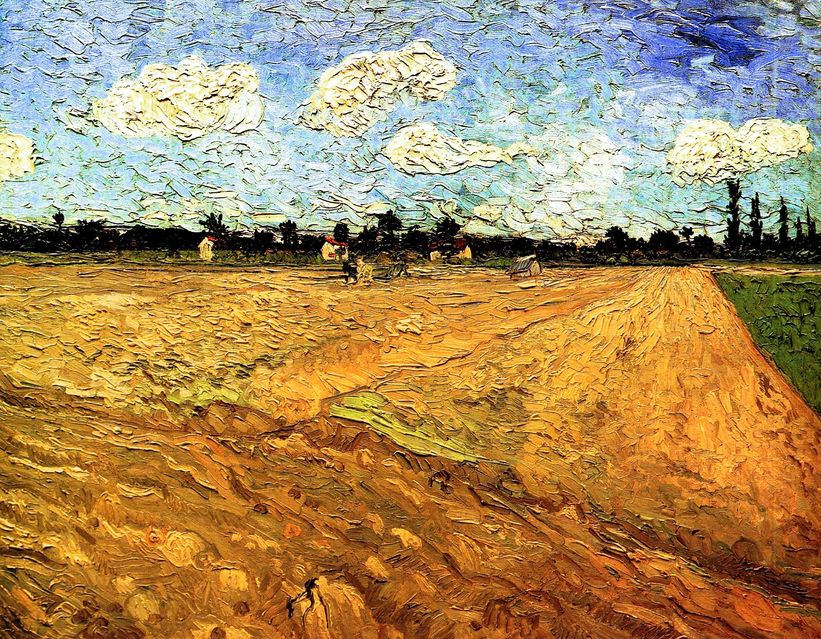 Картина Ван Гога Вспаханное поле 1888